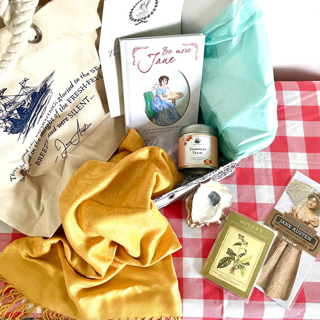 Book Box 'Emma’ Novel buying + Pick Tea Flavor ~ gift, birthday gift, care gift box, thinking of you gift, Jane Austen, Candle