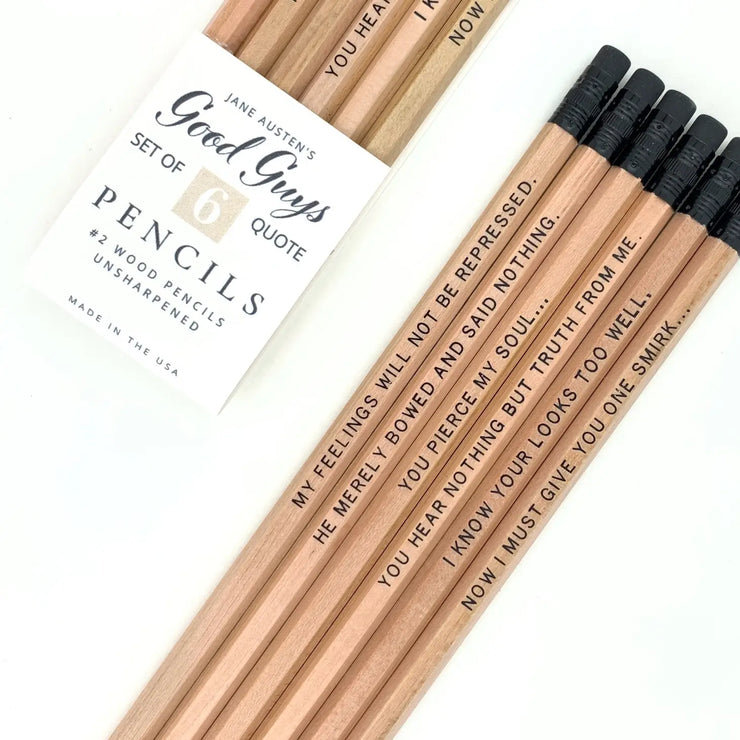 Jane Austen’s “Good Guys” Pencil Set