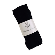 Regency Openwork Cotton Stockings ~ Black
