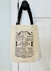 Jane Austen’s Novels Tote Bag