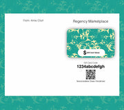New!  Regency Marketplace Gift Cards ~ Available in Several Amounts